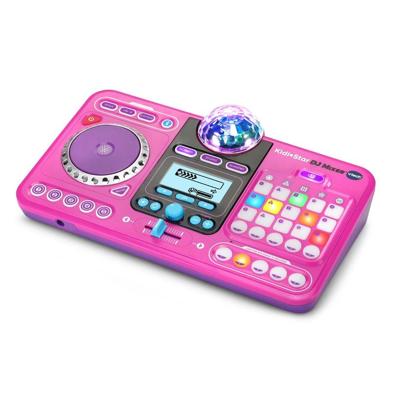 VTech Kidi Star DJミキサー、ピンク Mixer de DJ VTech Kidi Star Pink com Bluetooth - 15 Músicas - Para